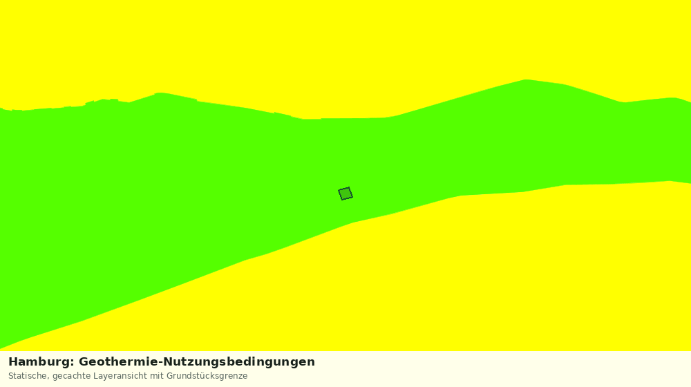 Statische Kartenansicht: Hamburg: Geothermie-Nutzungsbedingungen