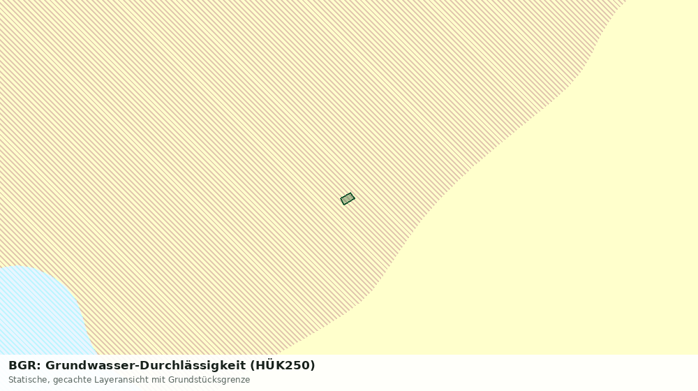 Statische Kartenansicht: BGR: Grundwasser-Durchlässigkeit (HÜK250)
