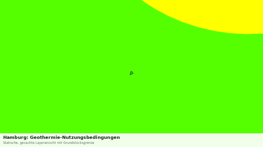 Statische Kartenansicht: Hamburg: Geothermie-Nutzungsbedingungen