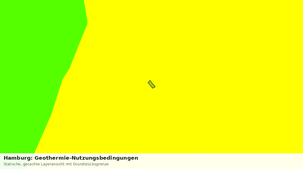 Statische Kartenansicht: Hamburg: Geothermie-Nutzungsbedingungen