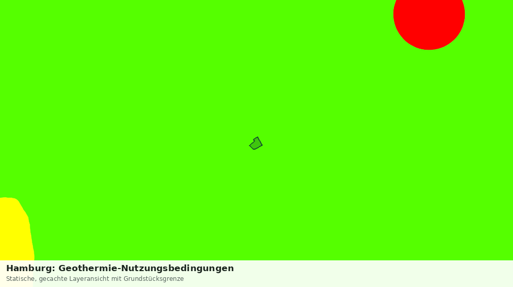 Statische Kartenansicht: Hamburg: Geothermie-Nutzungsbedingungen