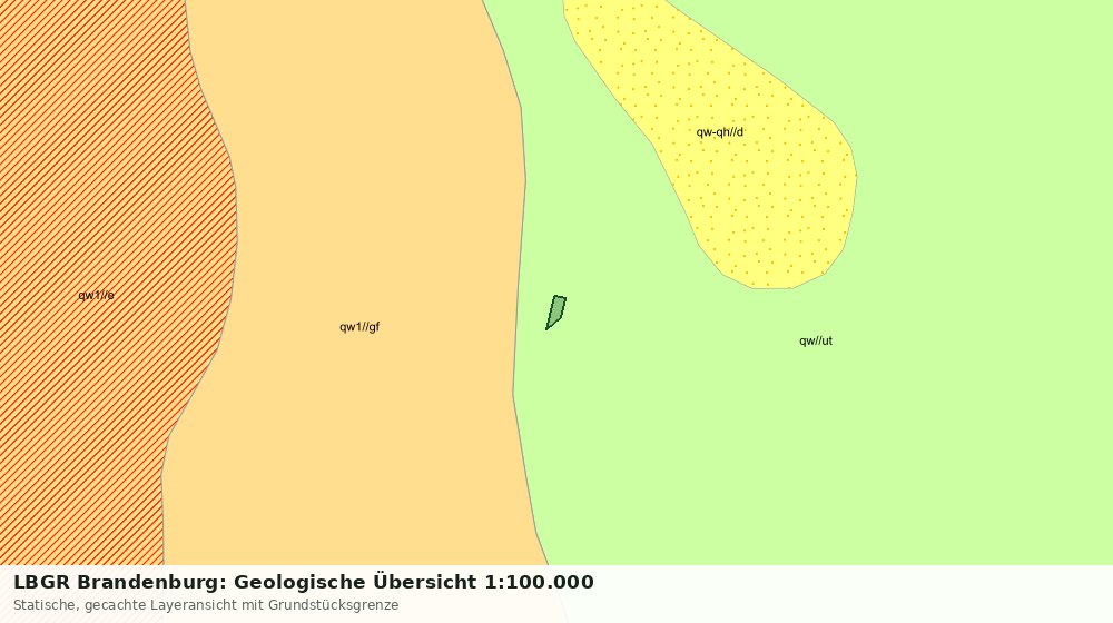 Statische Kartenansicht: LBGR Brandenburg: Geologische Übersicht 1:100.000