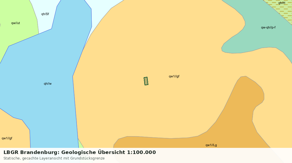 Statische Kartenansicht: LBGR Brandenburg: Geologische Übersicht 1:100.000