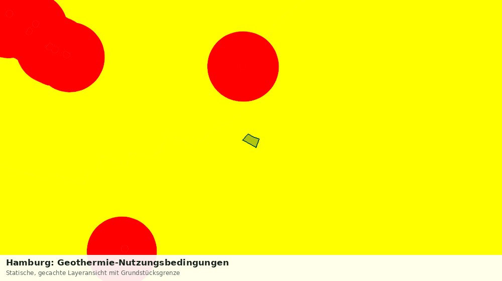 Statische Kartenansicht: Hamburg: Geothermie-Nutzungsbedingungen