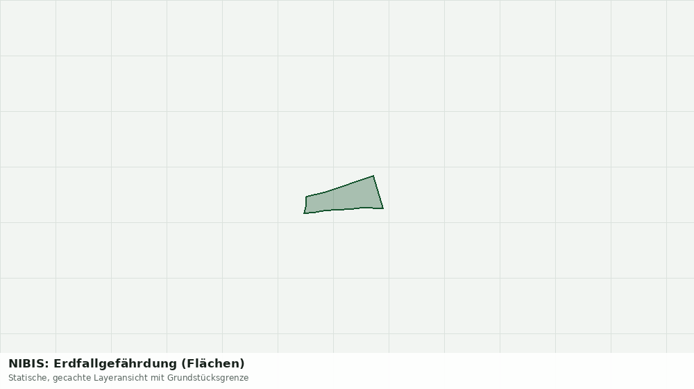 Statische Kartenansicht: NIBIS: Erdfallgefährdung (Flächen)