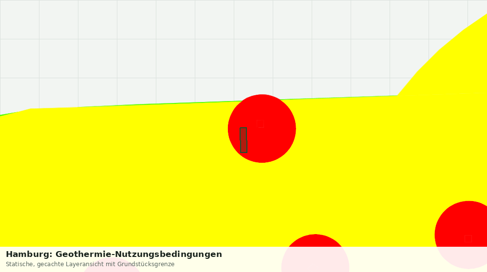 Statische Kartenansicht: Hamburg: Geothermie-Nutzungsbedingungen