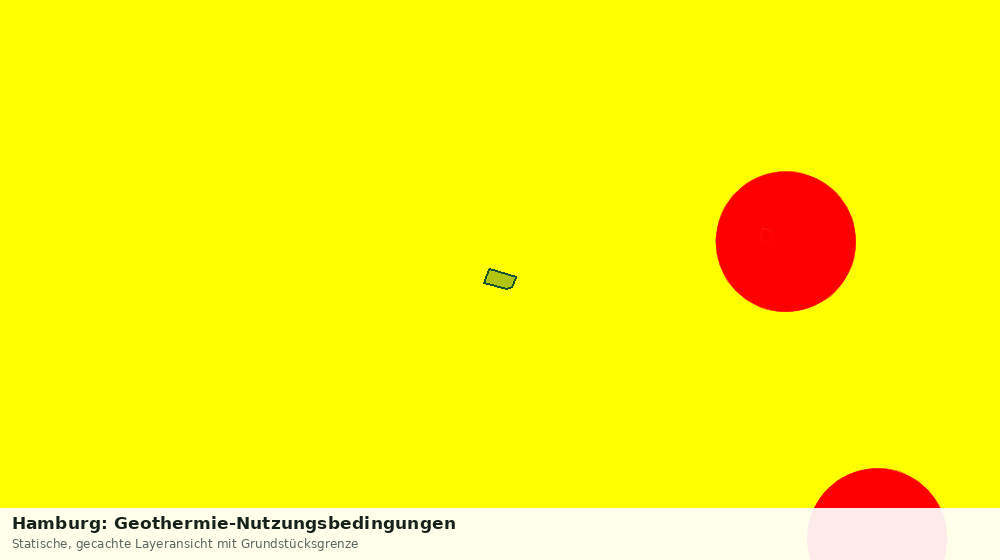 Statische Kartenansicht: Hamburg: Geothermie-Nutzungsbedingungen
