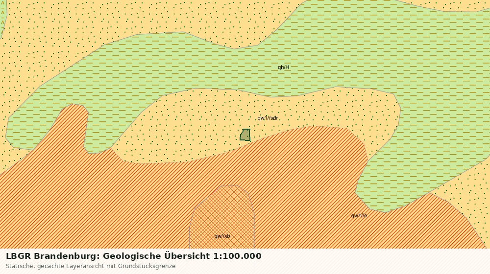 Statische Kartenansicht: LBGR Brandenburg: Geologische Übersicht 1:100.000