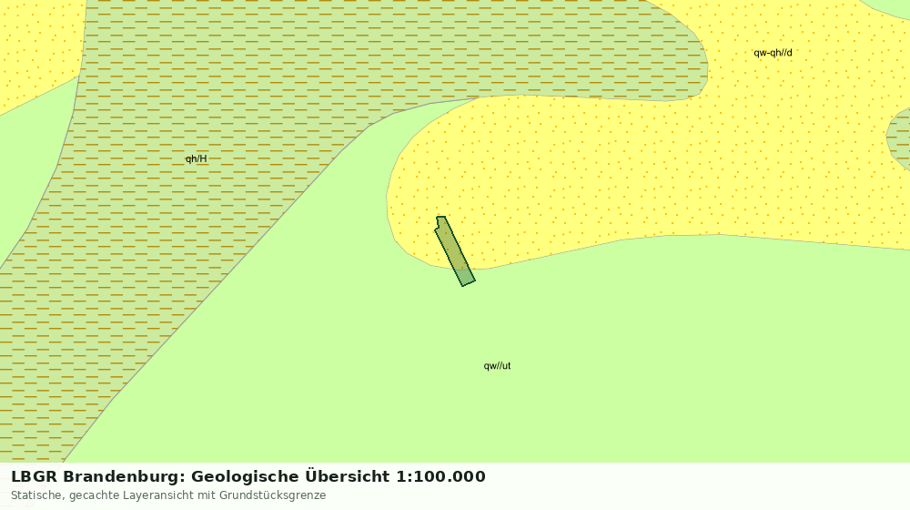 Statische Kartenansicht: LBGR Brandenburg: Geologische Übersicht 1:100.000