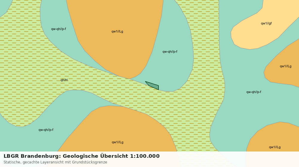 Statische Kartenansicht: LBGR Brandenburg: Geologische Übersicht 1:100.000