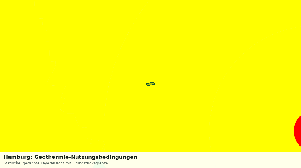 Statische Kartenansicht: Hamburg: Geothermie-Nutzungsbedingungen