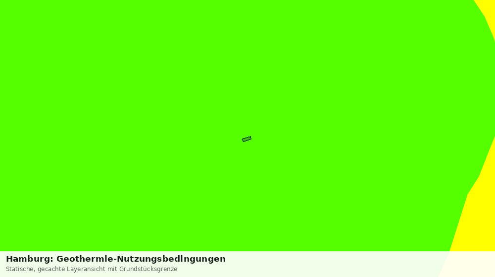 Statische Kartenansicht: Hamburg: Geothermie-Nutzungsbedingungen