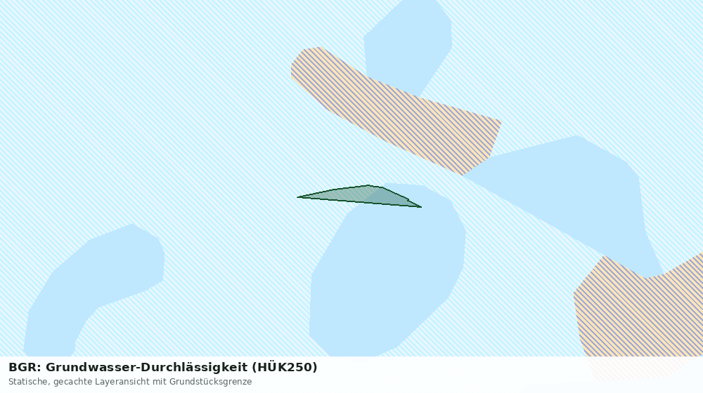 Statische Kartenansicht: BGR: Grundwasser-Durchlässigkeit (HÜK250)