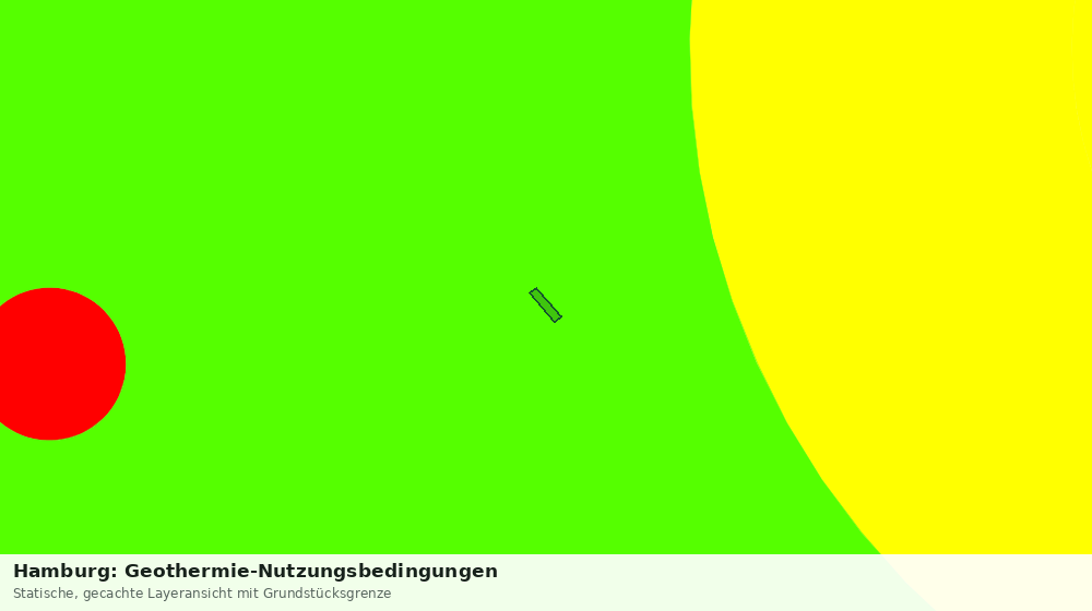 Statische Kartenansicht: Hamburg: Geothermie-Nutzungsbedingungen
