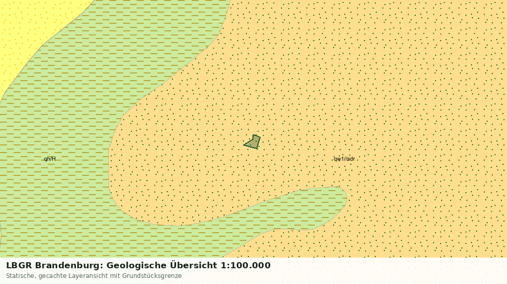 Statische Kartenansicht: LBGR Brandenburg: Geologische Übersicht 1:100.000
