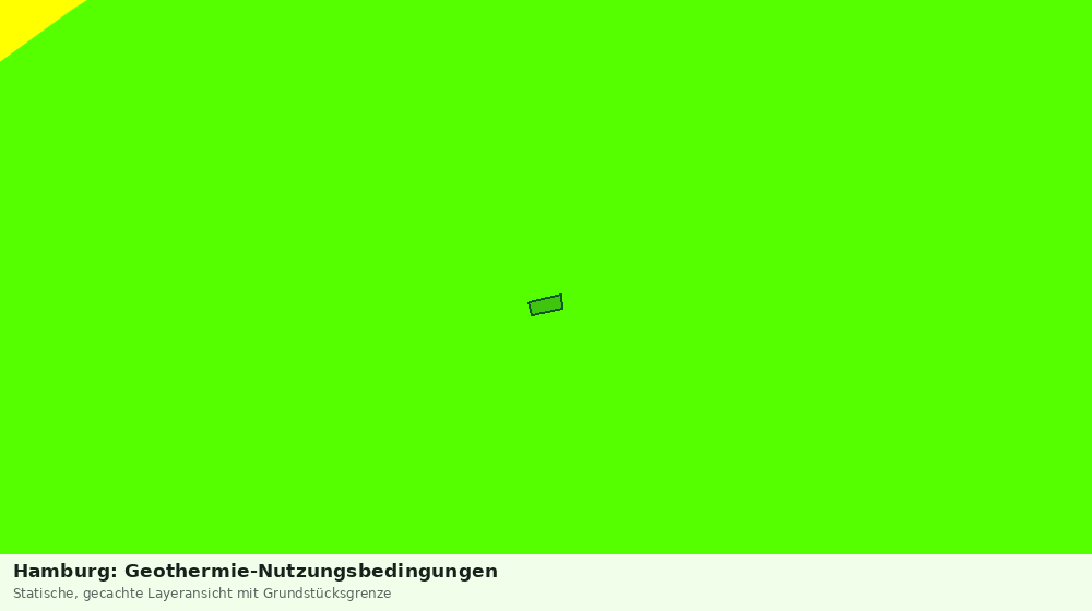 Statische Kartenansicht: Hamburg: Geothermie-Nutzungsbedingungen