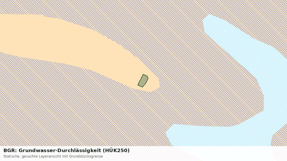 Statische Kartenansicht: BGR: Grundwasser-Durchlässigkeit (HÜK250)
