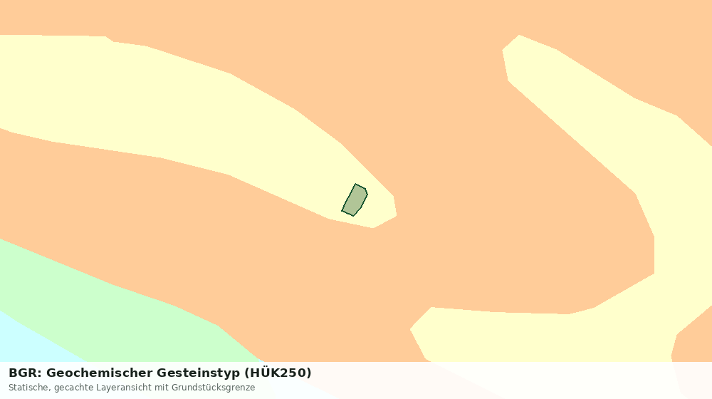 Statische Kartenansicht: BGR: Geochemischer Gesteinstyp (HÜK250)