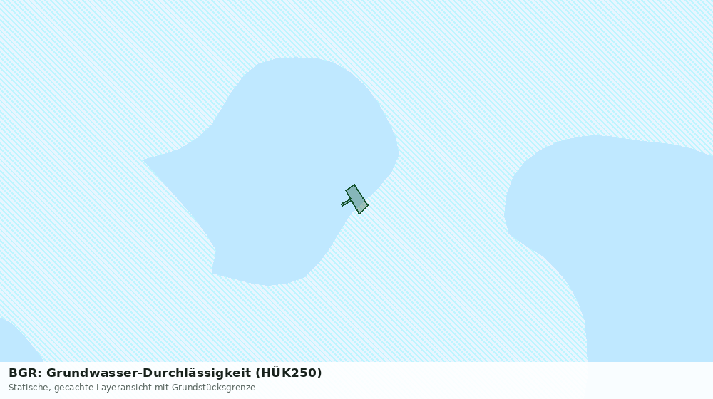 Statische Kartenansicht: BGR: Grundwasser-Durchlässigkeit (HÜK250)