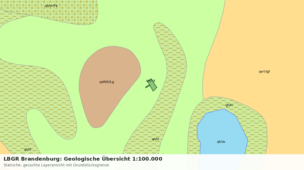 Statische Kartenansicht: LBGR Brandenburg: Geologische Übersicht 1:100.000