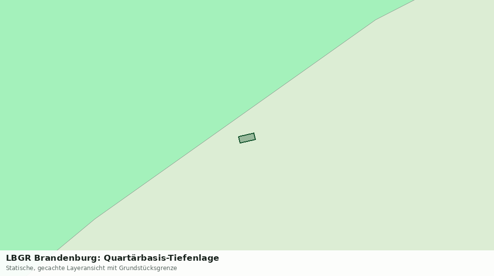 Statische Kartenansicht: LBGR Brandenburg: Quartärbasis-Tiefenlage