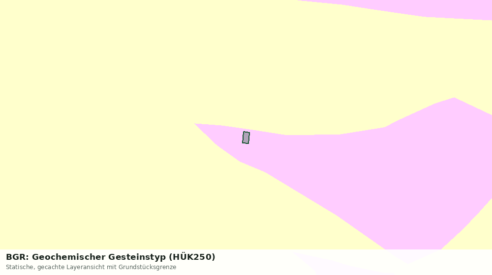 Statische Kartenansicht: BGR: Geochemischer Gesteinstyp (HÜK250)