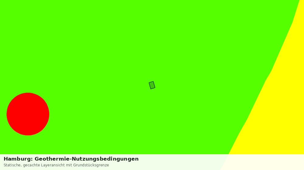 Statische Kartenansicht: Hamburg: Geothermie-Nutzungsbedingungen