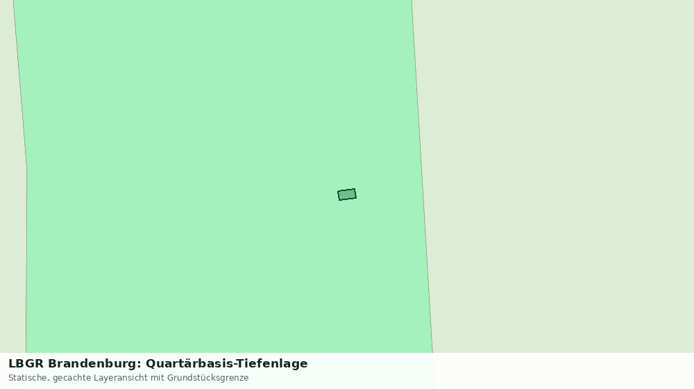 Statische Kartenansicht: LBGR Brandenburg: Quartärbasis-Tiefenlage