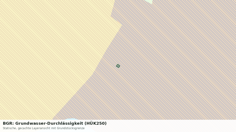 Statische Kartenansicht: BGR: Grundwasser-Durchlässigkeit (HÜK250)