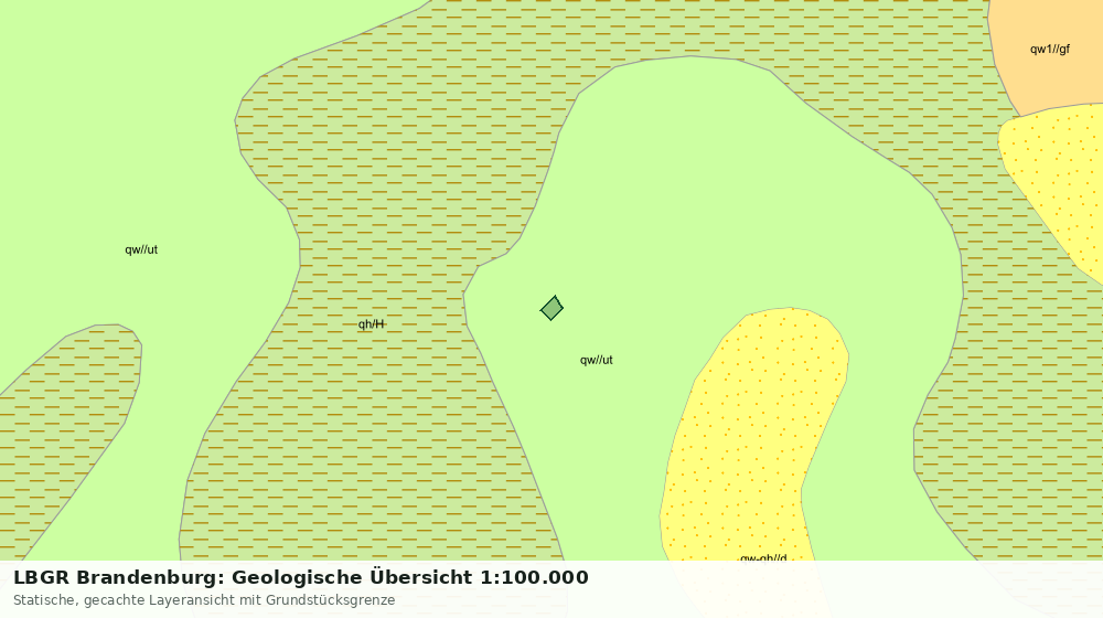 Statische Kartenansicht: LBGR Brandenburg: Geologische Übersicht 1:100.000