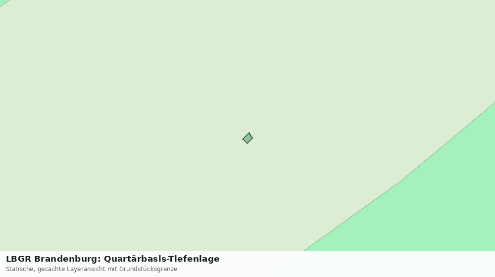 Statische Kartenansicht: LBGR Brandenburg: Quartärbasis-Tiefenlage