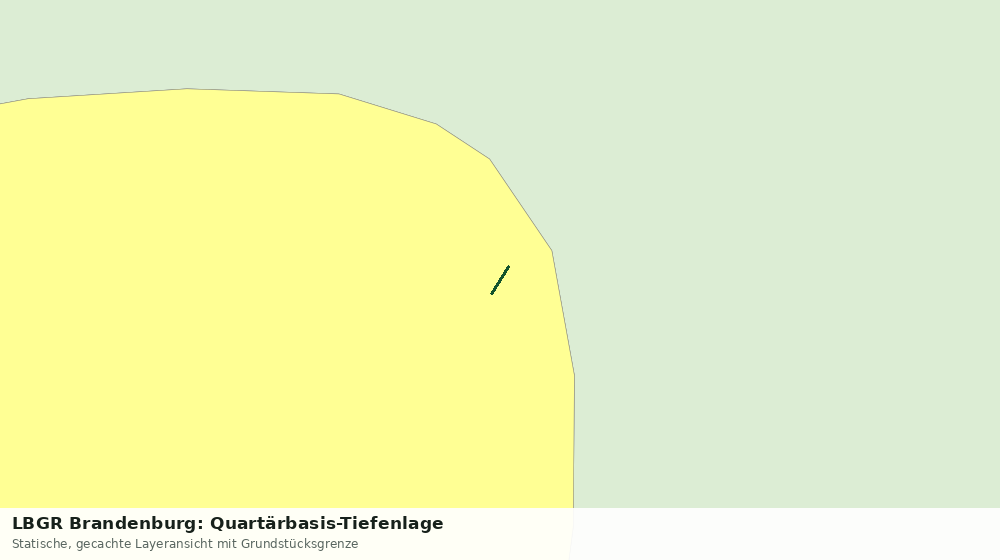 Statische Kartenansicht: LBGR Brandenburg: Quartärbasis-Tiefenlage