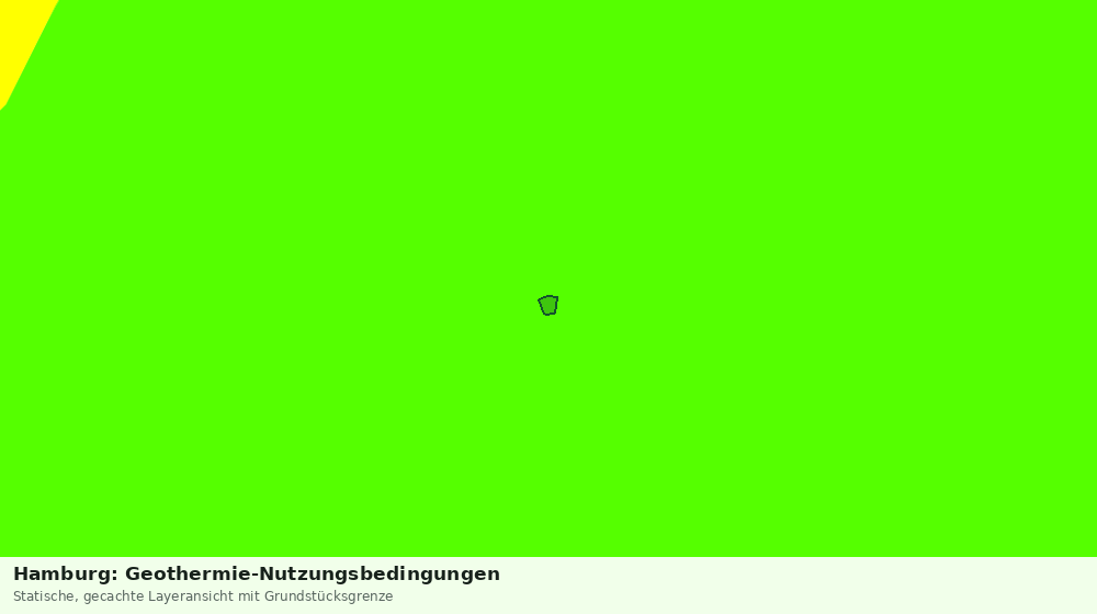Statische Kartenansicht: Hamburg: Geothermie-Nutzungsbedingungen