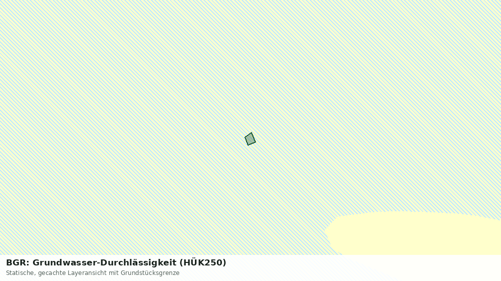 Statische Kartenansicht: BGR: Grundwasser-Durchlässigkeit (HÜK250)