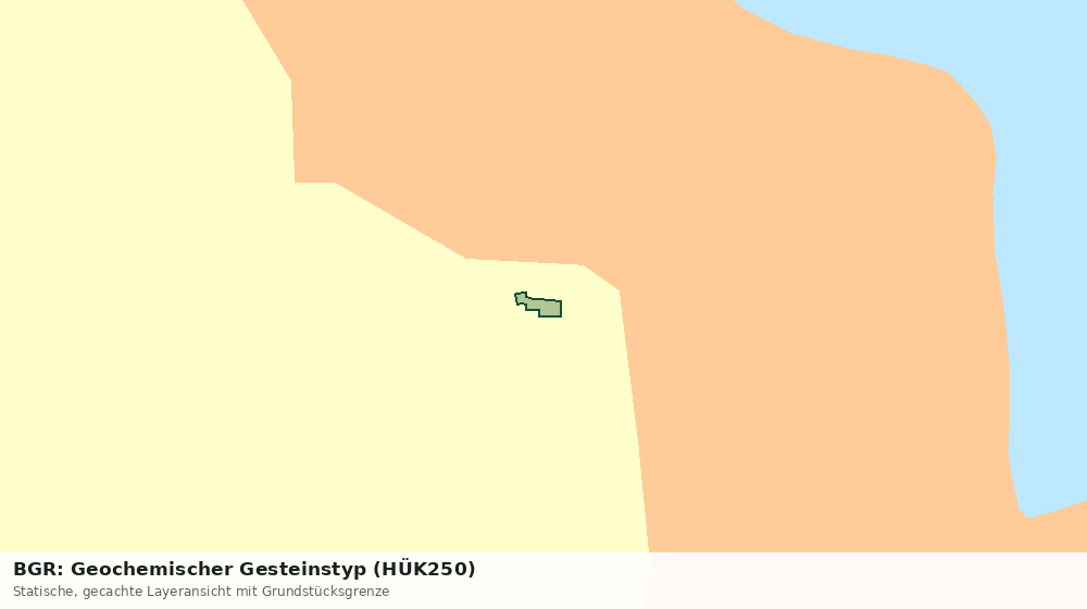 Statische Kartenansicht: BGR: Geochemischer Gesteinstyp (HÜK250)