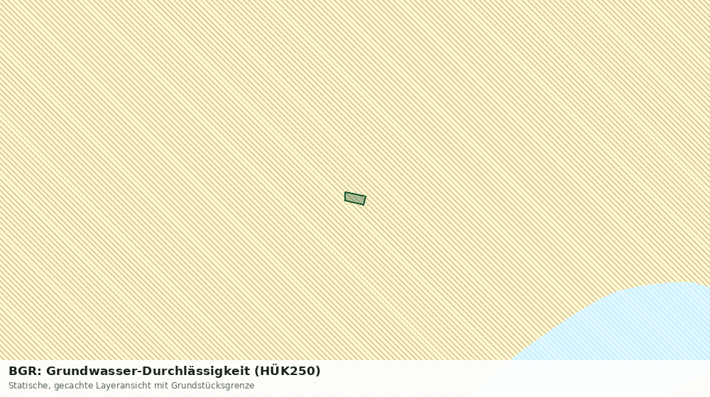 Statische Kartenansicht: BGR: Grundwasser-Durchlässigkeit (HÜK250)