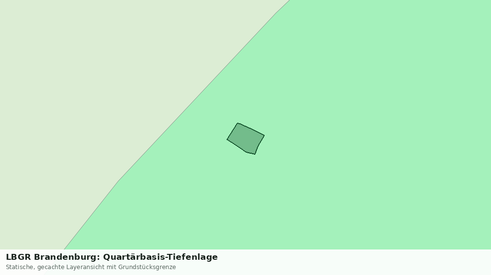 Statische Kartenansicht: LBGR Brandenburg: Quartärbasis-Tiefenlage