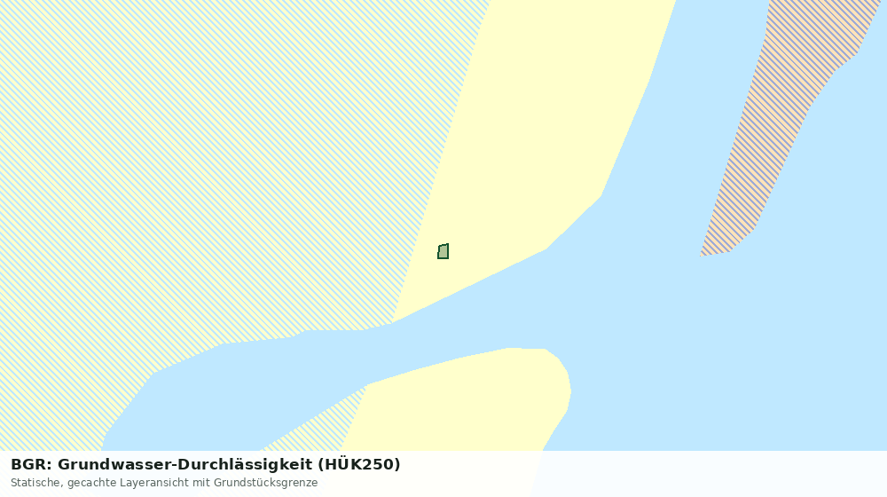 Statische Kartenansicht: BGR: Grundwasser-Durchlässigkeit (HÜK250)