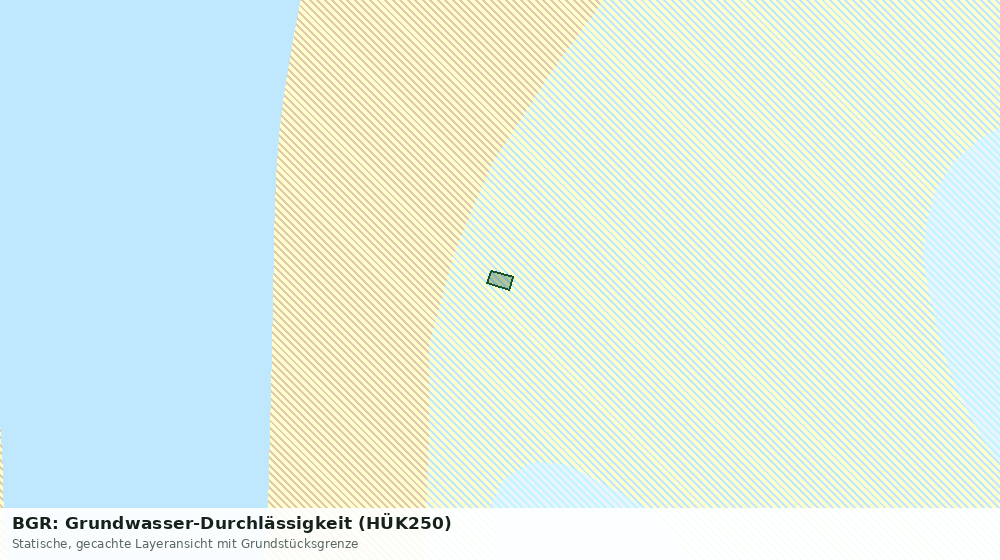 Statische Kartenansicht: BGR: Grundwasser-Durchlässigkeit (HÜK250)
