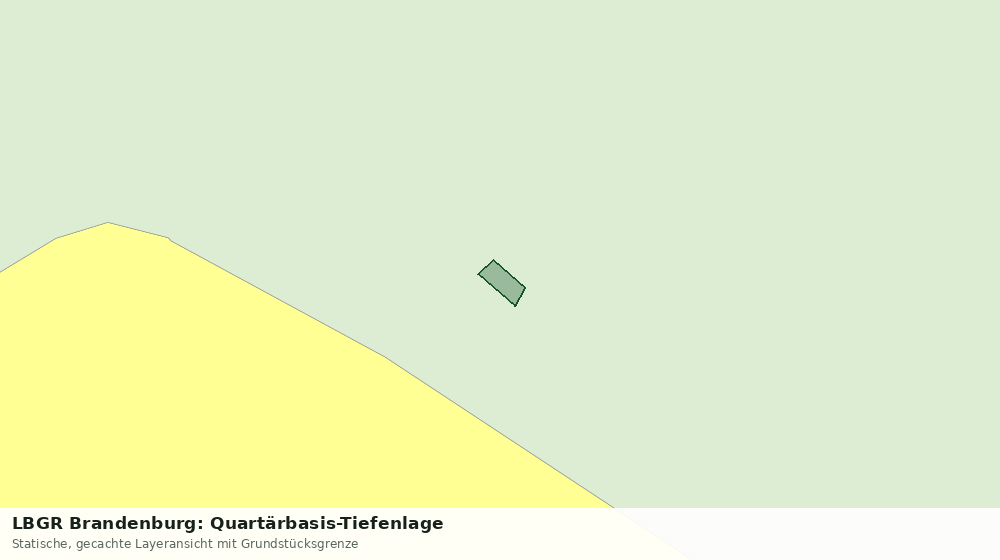 Statische Kartenansicht: LBGR Brandenburg: Quartärbasis-Tiefenlage