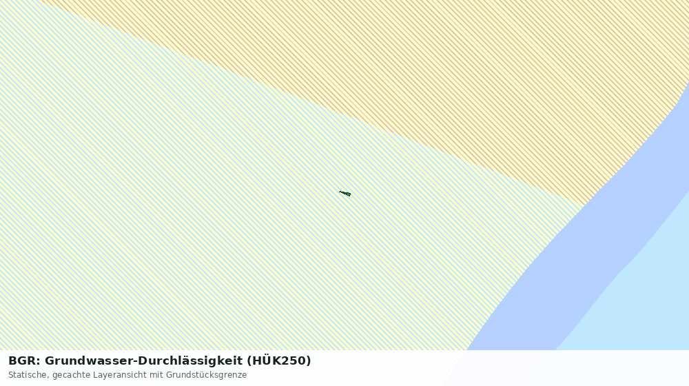 Statische Kartenansicht: BGR: Grundwasser-Durchlässigkeit (HÜK250)