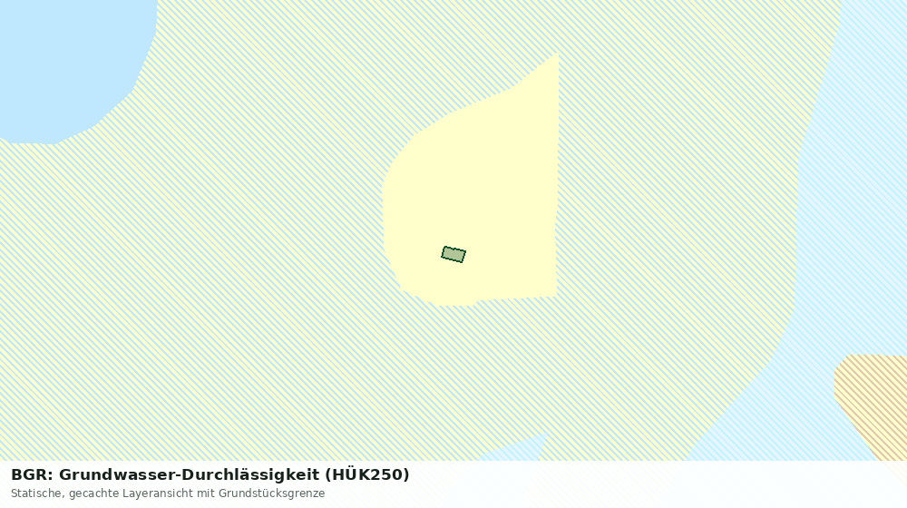 Statische Kartenansicht: BGR: Grundwasser-Durchlässigkeit (HÜK250)