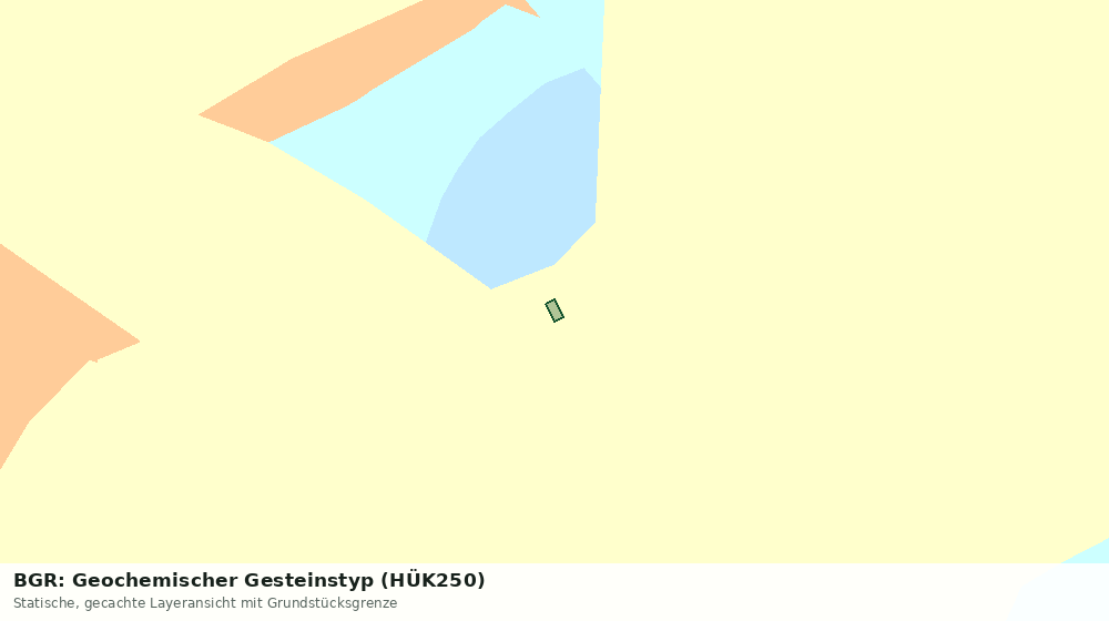 Statische Kartenansicht: BGR: Geochemischer Gesteinstyp (HÜK250)