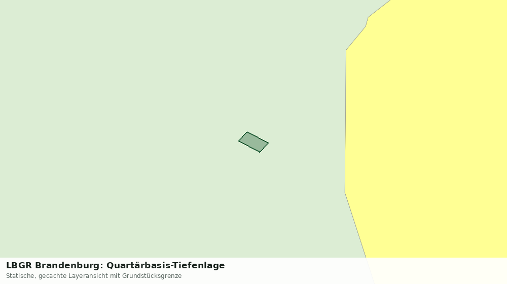 Statische Kartenansicht: LBGR Brandenburg: Quartärbasis-Tiefenlage