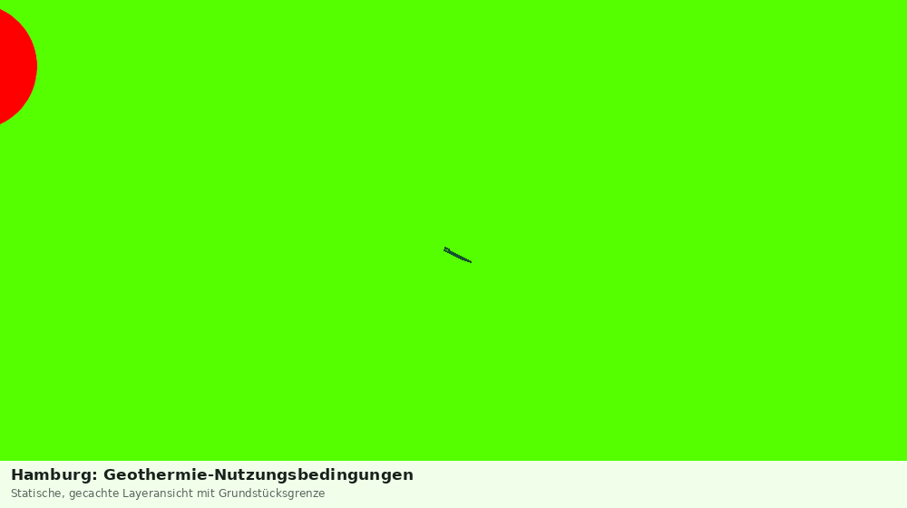 Statische Kartenansicht: Hamburg: Geothermie-Nutzungsbedingungen