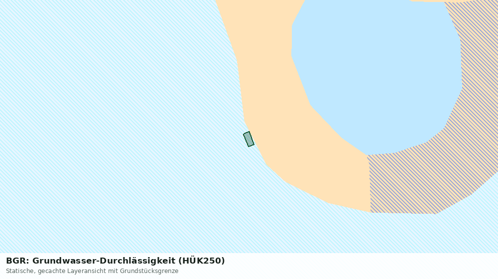 Statische Kartenansicht: BGR: Grundwasser-Durchlässigkeit (HÜK250)