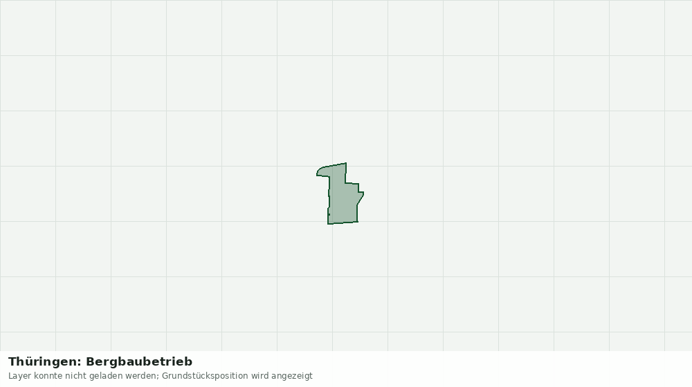Statische Kartenansicht: Thüringen: Bergbaubetrieb