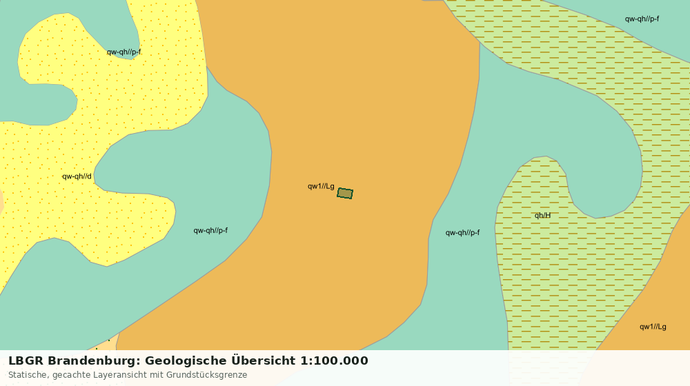 Statische Kartenansicht: LBGR Brandenburg: Geologische Übersicht 1:100.000