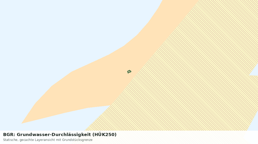 Statische Kartenansicht: BGR: Grundwasser-Durchlässigkeit (HÜK250)