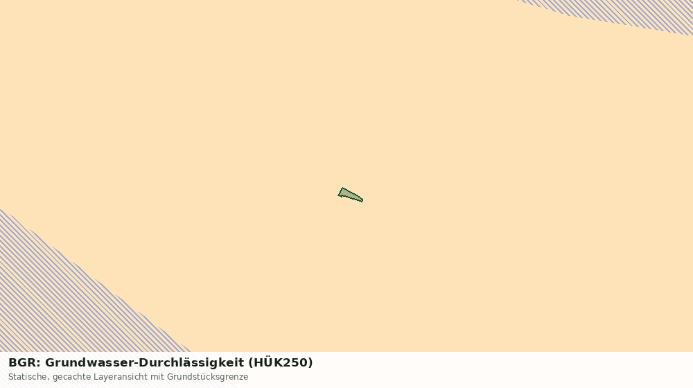 Statische Kartenansicht: BGR: Grundwasser-Durchlässigkeit (HÜK250)
